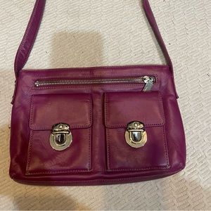 Leather bag- great condition and beautiful color…fuschia/pink